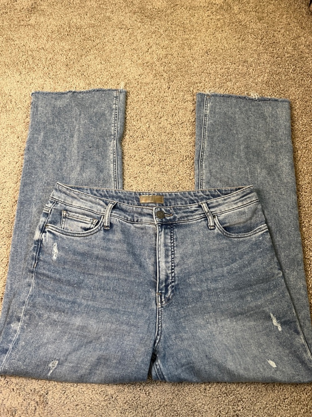 Kut From The Kloth Kelsey Fab Ab Ankle Flare High-Rise Women's Jeans Size 12